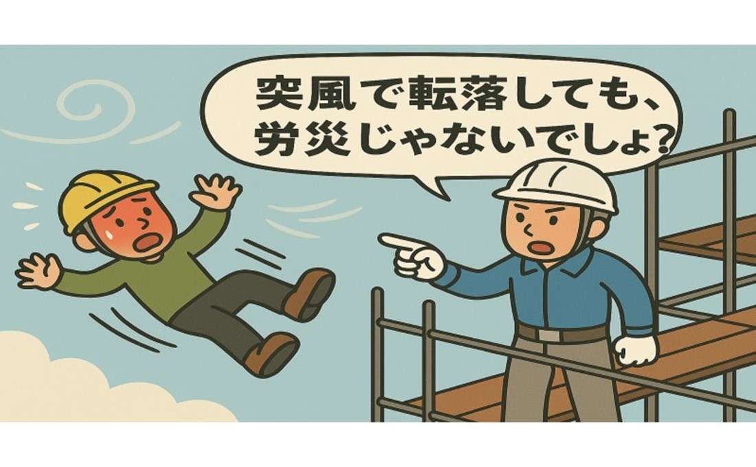 【労災の落とし穴（建設業）】 突風は自然現象だけど労災になる？